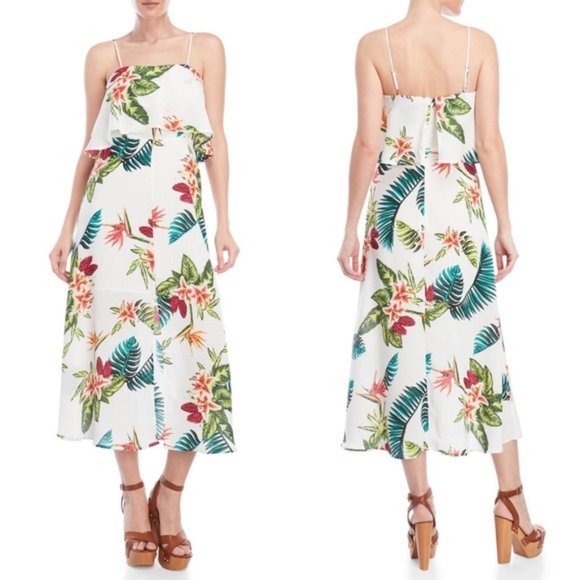 Lush Dresses & Skirts - (NWOT) Lush | Floral Print Lined Dress Midi Length